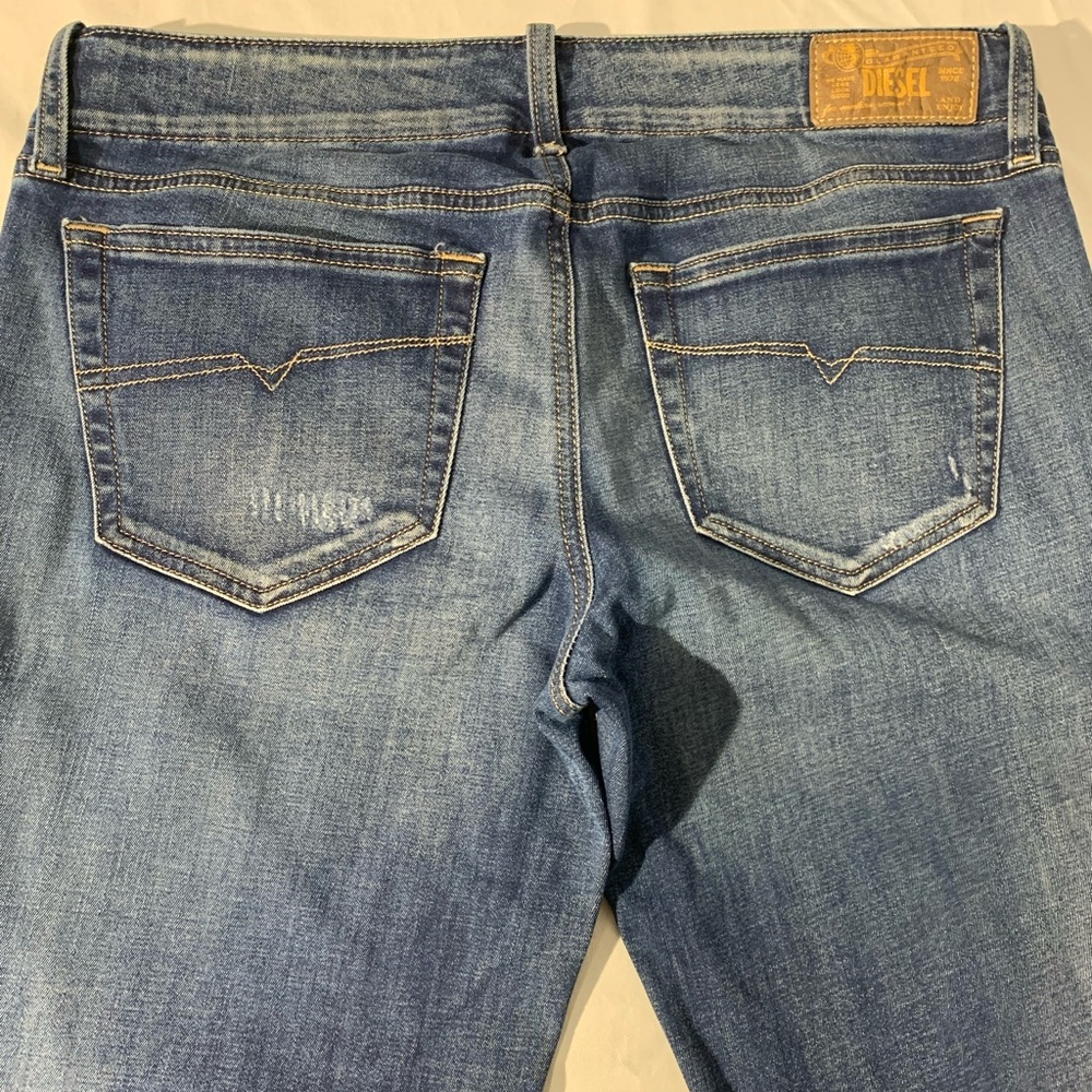 Diesel Gruppe Super Slim Skinny‎ Jeans Low Waist Medium Wash Denim Size 29 - Picture 6 of 9